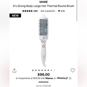 EUC Large Hot Round Brush